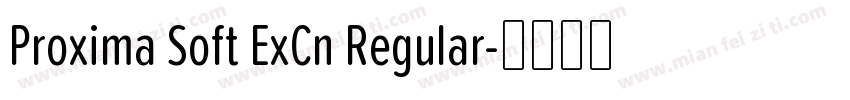 Proxima Soft ExCn Regular字体转换